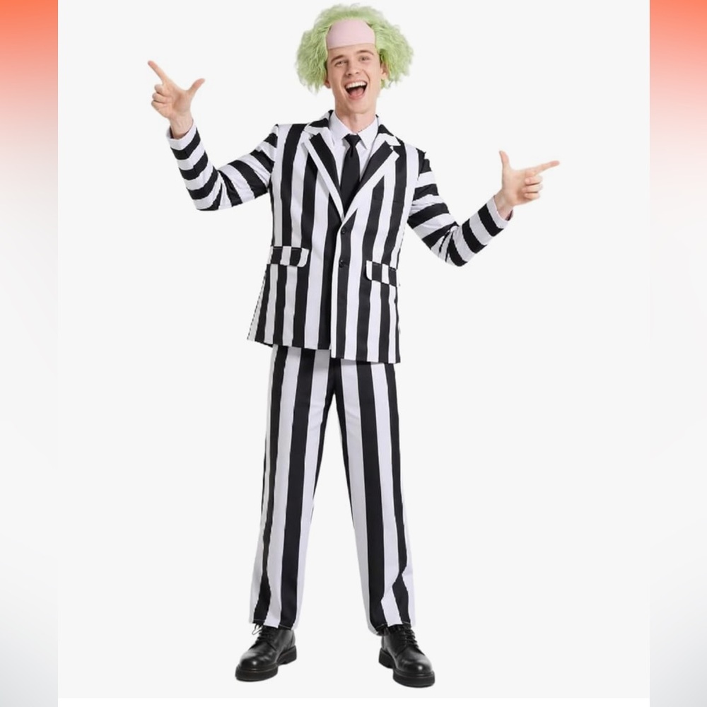 Beetlejuice Costume ADULT XL